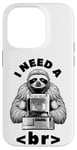 Coque pour iPhone 14 Pro I Need A Break Computer Code Programmation humoristique Paresseux