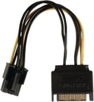 Value Line 15cm Internal Power Adapter Cable (PCI Express F - SATA 15-Pin M)