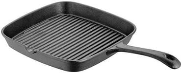 Judge Speciality Cookware JST20 Cast Iron Grill Pan, 22cm x 22cm, Induction Ready, Oven Safe - 25 Year Guarantee