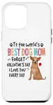 Coque pour iPhone 12 Pro Max Chihuahua Best Dog Mom Valentines Day Funny Puppy Dogs