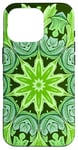 iPhone 16 Pro Ailanthus Leaves Pattern Design Cut Out Lime And Tea Case