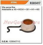 Vis Sans Fin Pompe Huile STIHL Tronçonneuse 46 MS341 361 441 460 R303417