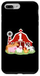 Coque pour iPhone 7 Plus/8 Plus 1er anniversaire animaux de la ferme Bday Party 1 an garçon tout-petit