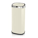 Morphy Richards Chroma 971518 Square Kitchen Bin with Infrared Motion Sensor Technology, 50 Litre Capacity, Cream