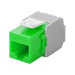 goobay 90687 Cat 6 A Keystone RJ45/Femelle UTP Vert/Blanc