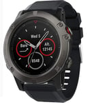 Garmin fenix 6X      Silicone Strap   Black