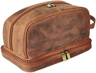 Cuir Trousse de Toilette Homme Voyage - Vanity Organisateur Maquillage - Trousse Toilette Femme