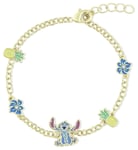 Disney Gold Plated Lilo and Stitch Bracelet