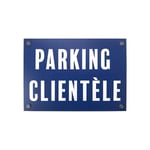 Interface Plv - Panneau pvc 'parking clientèle' format A3 avec fixation ventouses