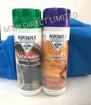 Nikwax Tech Wash Camping Hiking & TX DIRECT WASH In TWIN PACK 300MLS