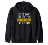 Life Is Short Take The Trip YOLO Self Love Travelers Zip Hoodie