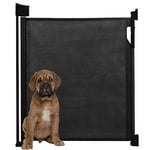 Bettacare Barrière de Sécurité Rétractable Avancée pour Chiens, Noire, Jusqu'à 120cm de Large, Barrière de Sécurité Rétractable pour Animaux, Barrière de Sécurité à Enrouleur