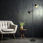 Lampadaire Luminaire de Salon Spots Réglable Or Noir 2x E14