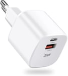 Chargeur Usb C 30w,Cshare Gan Mini Adaptateur Secteur Usb C Pps Pd Qc 3.0 Chargeur Rapide Pour Iphone 13/13 Pro Max/12/11,Google Pixel 6/6 Pro/Pixel 5,Galaxy S22 Ultra/S2,Mackbook Air,Ipad Pro