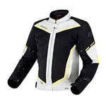 OZONE MOTO Jet II Veste de Moto Homme | Textile | Protecteurs Coudes et Épaules Niveau 1 | Panneaux en Maille | Membrane imperméable amovible | Éléments réfléchissants