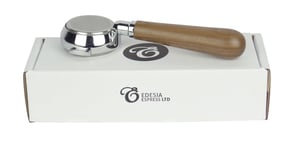 IBERITAL 58mm Bottomless Naked Portafilter Espresso Walnut Handle - 21g Basket