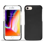 Coque cuir Apple iPhone 8 - Coque arrière - Noir - Cuir lisse - Neuf