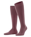 FALKE Men's Airport M KH Wool Cotton Long Plain 1 Pair Knee-High Socks, Pink (Roan Rouge 8936), 10-11