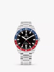 Tommy Hilfiger 1792131 Colour Block Bezel Swiss GMT Movement Sports Watch, Silver