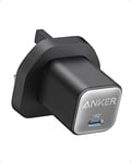 USB C Plug, Anker GaN Charger (Nano 3), 30W PPS Fast Charger for iPhone 15/15 Pro/14/14 Pro Max/13, Galaxy, iPad (Cable Not Included)