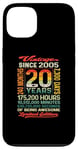 Coque pour iPhone 13 20 Years 240 Months of Being Awesome Born 2005 20e anniversaire