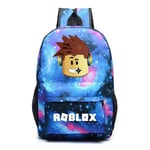 Barn Pojke Flicka Roblox Ryggsäck Ryggsäck Student Skolväska B