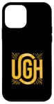 Coque pour iPhone 12 mini University Varsity-Gold UGH ! Mood Varsity-Jaune Doré