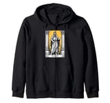 The Emperor Tarot Card Ruler of Stability and Authority Zip Hoodie