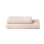 SWEET HOME - Bath Towels and Bidet in 100% Pure Cotton Terry Towel, Oeko-Tex Zero Twist Certified Bath Towel Set with Bath Towel 50 x 100 cm and 40 x 50 cm, Soft and Absorbent Also as a Gym Towel