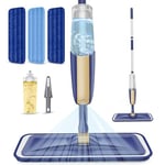 Spray Wet Mops with 3x Washable Pads For Hard Floors - MEXERRIS Microfiber Floor Mop With Refillable Bottle Wet Dry Mop Wood Floor Mop With Sprayer for Hardwood Laminate Tile Wood Commercial Home Use