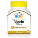 Niacin 500mg 100 Tabs By 21st Century