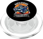 Ron's Garage Hotrod Voiture classique pour le nom Ron PopSockets PopGrip pour MagSafe