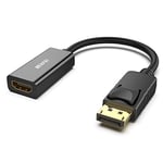 BENFEI Displayport to HDMI Adapter, Dp(Display Port) Male to Hdmi Female Converter with Audio for Lenovo, Dell, HP, Asus and other brand(Dp to Hdmi)