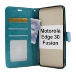 Crazy Horse Wallet Motorola Edge 30 Fusion 5G (Turkos)