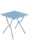 Table de balcon pliante Balcony en acier coloris bleu ciel L.64 x l.70 x H.73 cm