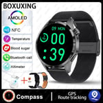 Huawei Smart Watch Miesten Watch 4 Pro Amoled Hd Screen Bluetooth Call Nfc Health Monitoring Smartwatch 2024 Uusi Watch Gt4pro_Black mesh belt_NFC GT4 Pro