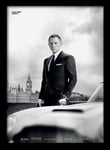 James Bond Pyramid International (Bond & DB5 - Skyfall) Framed Print Memorabilia, Multi-Colour, 30 x 40 cm