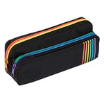 Viquel Rainbow Class - Trousse scolaire 2 compartiments - Étui avec zip de couleur - Accessoire de bureau pour enfant