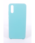 Coque Silicone Gomme Intérieur Façon Velours Huawei P20 - Bleu Méditerranée