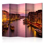 Paravent 5 Volets "City of Lovers, Venice By Night" 172x225cm