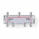 Nedis CATV Splitter Cable TV CATV NTL Virgin Media 10 dB 5-1000 MHz 1 in 6 Out