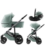 Britax Smile 5Z Duovogn, Pakke med Baby-Safe Pro Bilstol, Jade Green