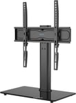 BONTEC Swivel Table Top TV Stand with Bracket for 26-55 inch LED OLED LCD Plasma