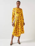 L.K.Bennett Henrietta Flowers Dress, Yellow