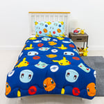 Pokémon Washable 10.5 Tog Single Coverless Duvet with Pillowcase