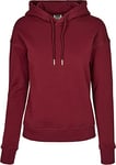 Urban Classics Women's Organic Hoodie Hooded Sweatshirt, Burgundy, XL