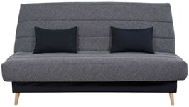 Banquette lit clic clac VALENTINA SIMMONS coloris tambre anthracite