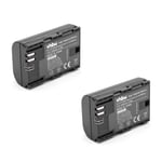 vhbw 2x Batteries compatible avec Canon EOS R5 C appareil photo (1300mAh, 7,2V, Li-ion), puce d'information