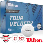 WILSON 2024 TOUR VELOCITY ACCURACY GOLF BALLS / 15 BALL PACK / MULTIBUY DEALS