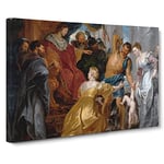 The First Book Of Kings In The Bible By Peter Paul Rubens Classic Painting Canvas Wall Art Print Ready to Hang, Framed Picture for Living Room Bedroom Home Office Décor, 24x16 Inch (60x40 cm)